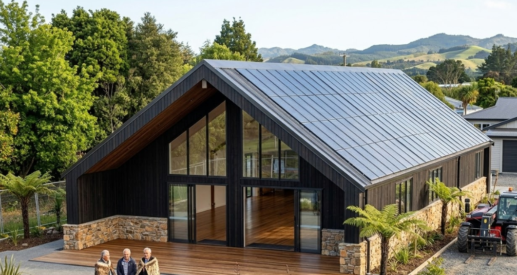 Completed marae building